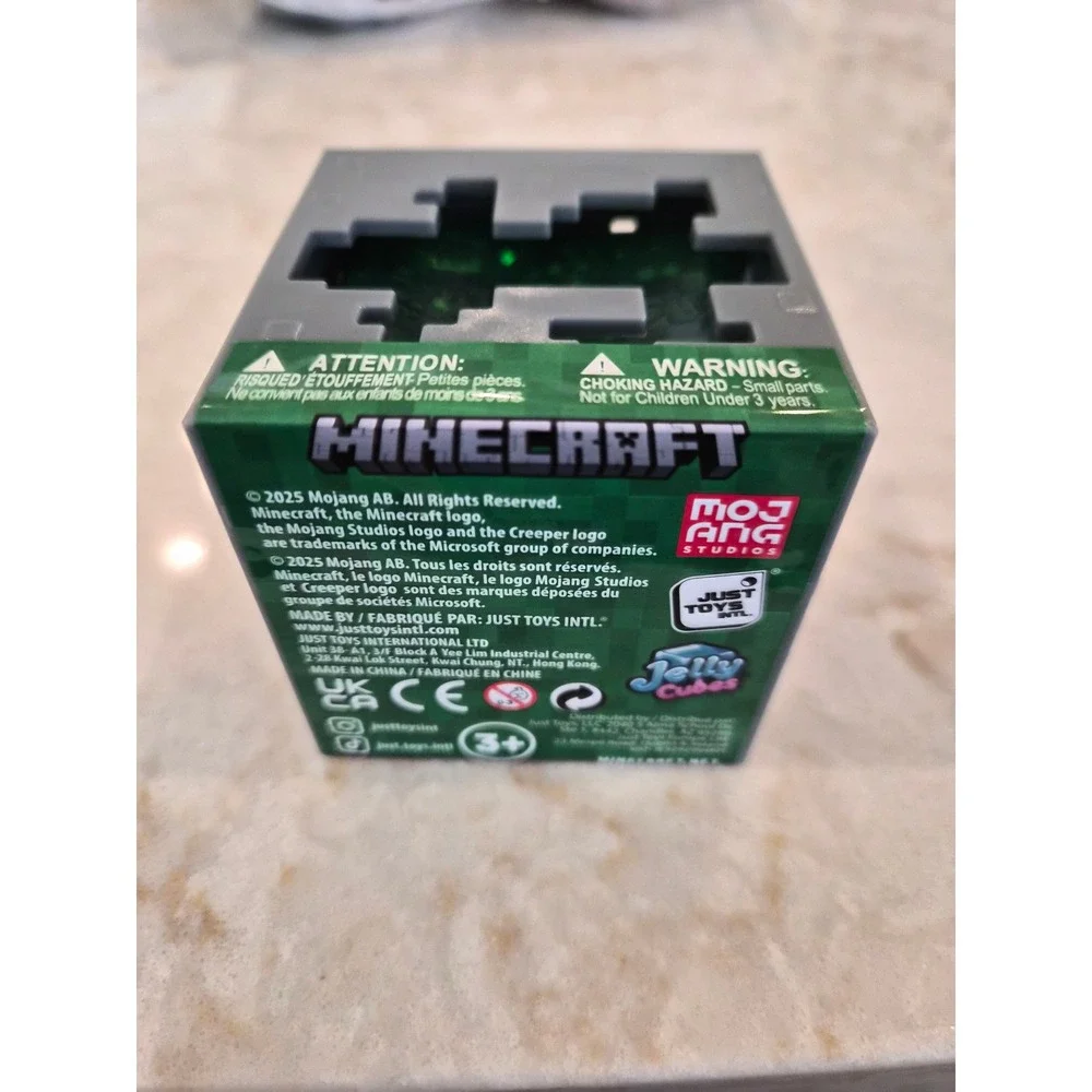 Minecraft Jelly Cubes Green Slime Sensory Fidget Toy Just Toys Intl JTMIN-35237